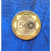 Турция 5 лир 2024 г.