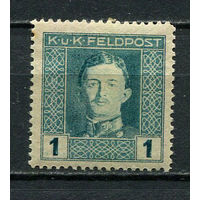 Австро-Венгрия - Полевая почта (Feldpost) - 1917/1918 - Император Карл I 1H - [Mi.53A] - 1 марка. MH.  (Лот 2JB)-TG3P56