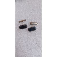 ШИКАРНЫЕ ЗАПОНКИ СССР СЕРЕБРО 875  КАМНИ    .  Распродажа Коллекции !!! .Экспресс  Аукцион НЕ  С 1 Рубля  3 ДНЯ  .Много лотов в продаже .