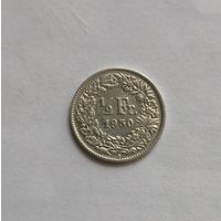 1/2 франка. 1950 г 835пр.,Швейцария.