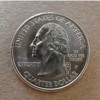 США 1/4 доллара, 2009 г. "Р", Квотер Округа Колумбия, KM# 445,  ю