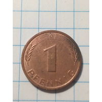 1 пфенниг ФРГ 1987 G год