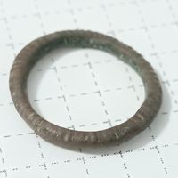 Кольцо литое старинное с насечкой #83