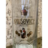 Пивная кружка,бокал Крушовице, Krusovice Чехия. 1997г.
