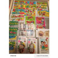 Этикетки вкладыши от жвачки