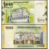 Йемен 1000 риалов образца 2017 года UNC p36c большая