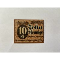 Нотгельд 10 пфеннигов. Веймарская республика - 1602