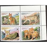 Таджикистан 2002  .Фауна. Камышовый кот. WWF.