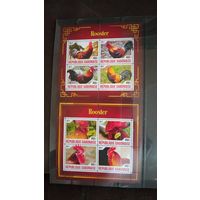 СЕРИЯ Блоков птицы  фауна MNH