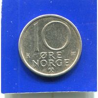 Норвегия 10 эре 1986