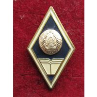 Все лоты с рубля.Знак,ромб об окончании гуманитарного ВУЗа РБ,разновидность 2