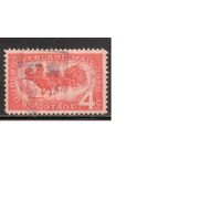 США-1958, (Мих.739), гаш., Почта, Карта, Лошади(одиночка) ,