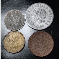 Лот монет Польши. 4 штуки