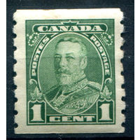 Британские колонии - Канада - 1935г. - король Георг V, перфорация 8:б/п, 1 с - 1 марка - MH [Mi 184 D]. #3-WB-90-A-2