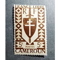 Марка Камерун 1942 год