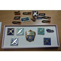 Значки, авиация СССР. 18шт
