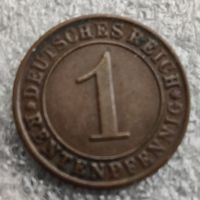 Германия 1 рентенпфенниг  1924 г.  Веймарская республика (рентенмарка)