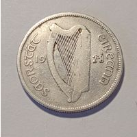 Ирландия 2 шиллинга,(флорин )1928 год серебро