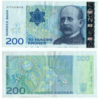 НОРВЕГИЯ 200 Крон 2004 г., P-50c (Кристиан Биркеланд - норвежский физик)