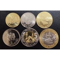 Марокко 10, 20 сантимов, 1/2, 1, 5, 10 дирхам 2023 года. Новый тип. Набор 6 монет
