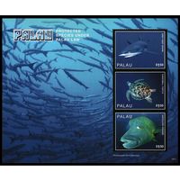 2016 Палау 3906-3908KL Морская фауна - Акулы,Черепахи 9,00 евро