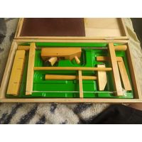 РЕДКИЙ ВИНТАЖНЫЙ ДЕТСКИЙ НАБОР СТОЛЯРНЫХ ИНСТРУМЕНТОВ (СДЕЛАНО В СССР)