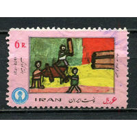 Иран - 1972 - Детское творчество 6R - [Mi.1601] - 1 марка. Гашеная.  (Лот 24HM)-T2P8