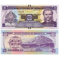 Гондурас. 2 лемпиры (образца 2014 года, P97, UNC)