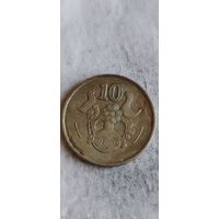Кипр 10 цент 1991