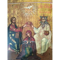 Образ Коронование Пресвятой Богородицы, 19 век.