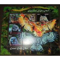 СЕРИЯ Блоков птицы   фауна  MNH