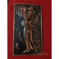 С рубля без мц. чеканка ''Музыкант'', СССР. 38х21см