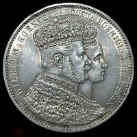 1 талер 1861 Германия Пруссия серебро