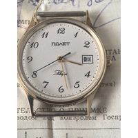 Новые !!! Часы ПОЛЕТ. СССР Кварц. в коробочке и с документом.  новая батарейка 15.09. 2025 г.на ходу.. точный ход!!!