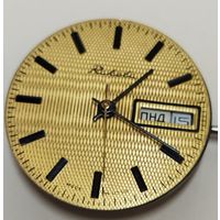 Редкий циферблат Гильоше+механизм от часов "Ракета Ролекс" состояние люкс!