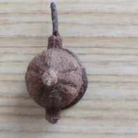 Старинная (оригинал) лампадка, найдена и нечищена, на реставрацию, с 5 byn...