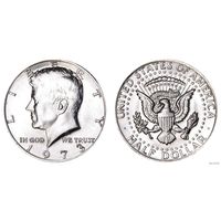 Пол доллара США 1973 год Кеннеди (Состояние на фото,редкий год)