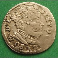 3 ГРОША 1585 "ЛИТВА"  М.Д.ВИЛЬНО СТЕФАН БАТОРИЙ
