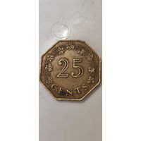 Мальта 25 центс 1975