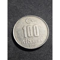 Турция 100000 лир 2002
