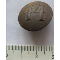 Пуговица РИА номер 44 полковая ранняя