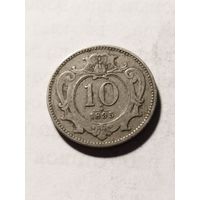 Австрия 10 геллер 1895