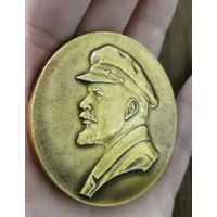 Настольная медаль алюминий Владимир Ленин
