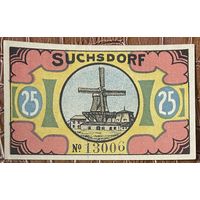 Нотгельд 25 пфеннигов 1921 год. Зуксдорф,. Веймарская республика