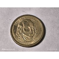 США 1 доллар президент Мэдисон