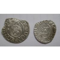 Лот --Шеляг 16??, Сигизмунд III Ваза, Рига.и полтарак