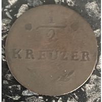 Монета 1/2 крейцера 1811 год. Вюрцбург, Фердинанд.