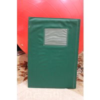 ПАПКА ЗЕЛЕНАЯ С ОКОШКОМ СКОРОСШИВАТЕЛЬ НА МЕТАЛЛИЧЕСКИХ ЗАЖИМАХ