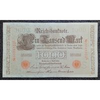 1000 марок Германия 1910 г. (красная печать)