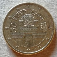 Австрия 50 евроцентов 2002 год, KM# 3087